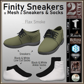 Finity Shoes and Socks [2cute] Flax Smoke