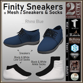 Finity Shoes and Socks [2cute] Rhino Blue