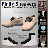 Finity Shoes and Socks [2cute] Tender Peach