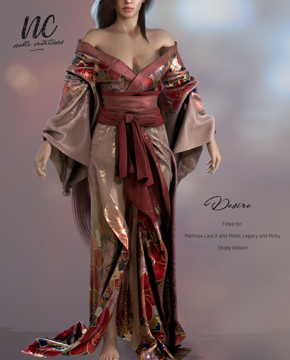 [NC] - Desire Kimono (BEIJE/PINK)