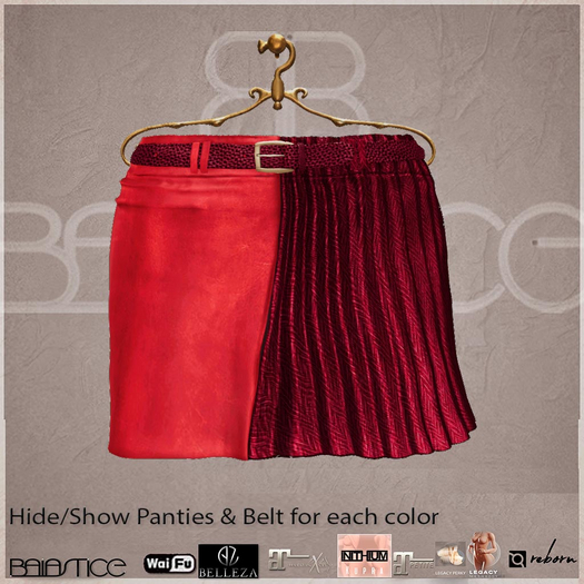Baiastice_Rovere Skirt-Red