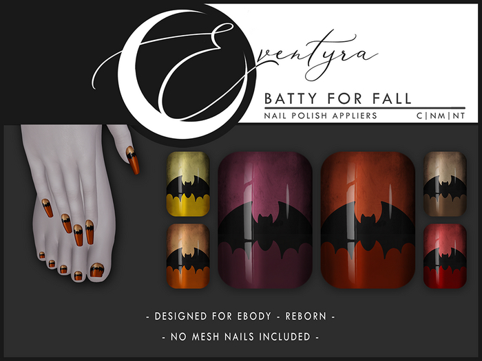 Eventyra - Reborn Nail HUD - Batty For Fall