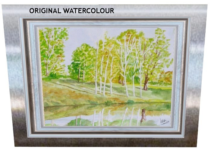 WATERCOLOUR: REFLECTIONS IN THE RIVER