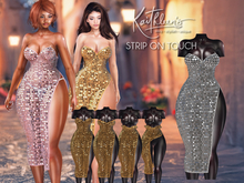 Kaithleen's Silver Stripout Dress - White