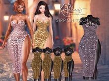Kaithleen's Silver Stripout Dress - Poudre
