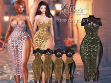 Kaithleen's Silver Stripout Dress - Green