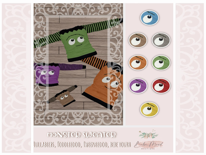 - B.M - Monster Sweater Pack