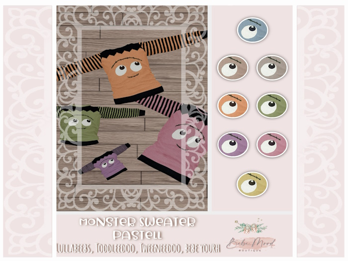 - B.M - Monster Sweater Pastell Pack