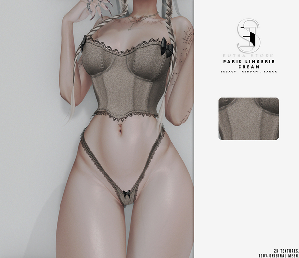 EUTHA - Paris Lingerie CREAM
