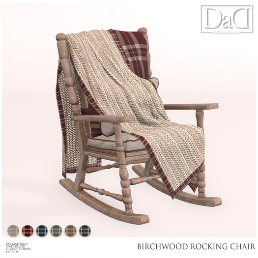 DaD - Birchwood Rocking Chair - Only decor v.1.1 