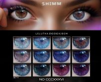 S H I M M / Lelutka Eyes Applier ~ BOM / CCCXXXVI SET II