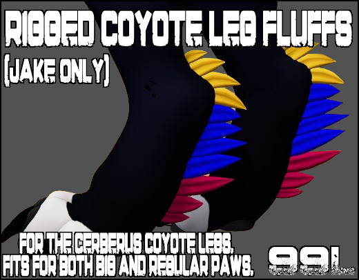 [INKED] Jake Coyote Leg Fluffs