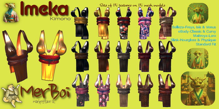 MerBoi  Imeka Kimono for Standard-Fitted