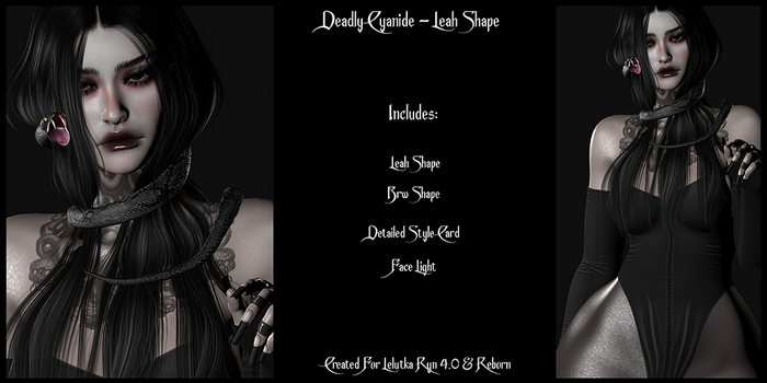 ! Deadly Cyanide - Leah Shape For Lelutka Ryn 4.0