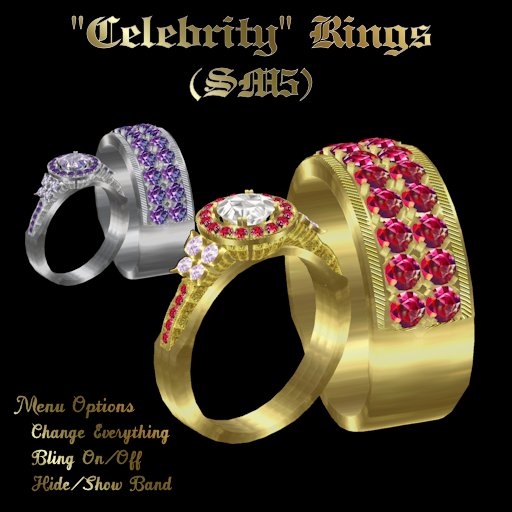 Ashira's "Celebrity" Wedding Rings (SM5)