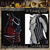{BW} Miro Jacket S Stripes and cards