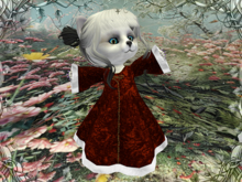 Christmas dress red-white-Dinkie bag