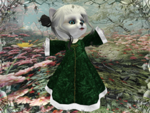 Christmas dress green-white-Dinkie bag