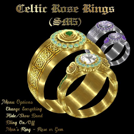 Celtic Rose Rings (SM5)