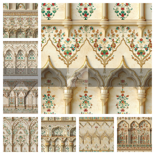 TB - THE INDIAN PALACE WALLS SEAMLESS
