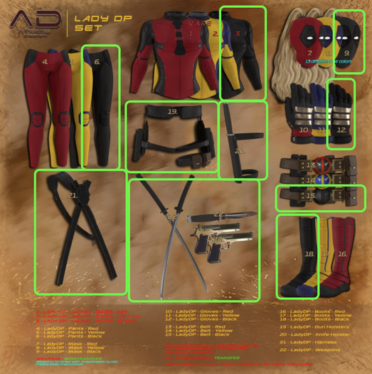 [AD] Lady DP BLACK SET - Legacy F with RARE