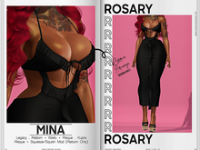 Rosary. Mina . Dress Black