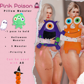 Pink Poison - Pillow Monster - Green