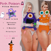 Pink Poison - Pillow Monster - Purple