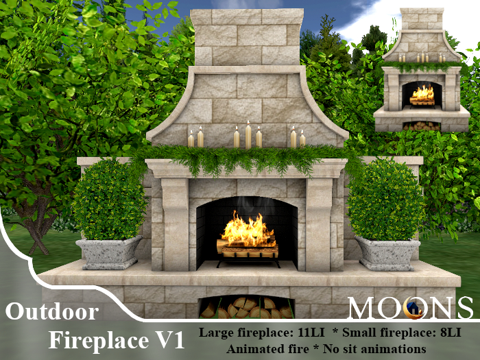 *MOONS* Outdoor fireplaces