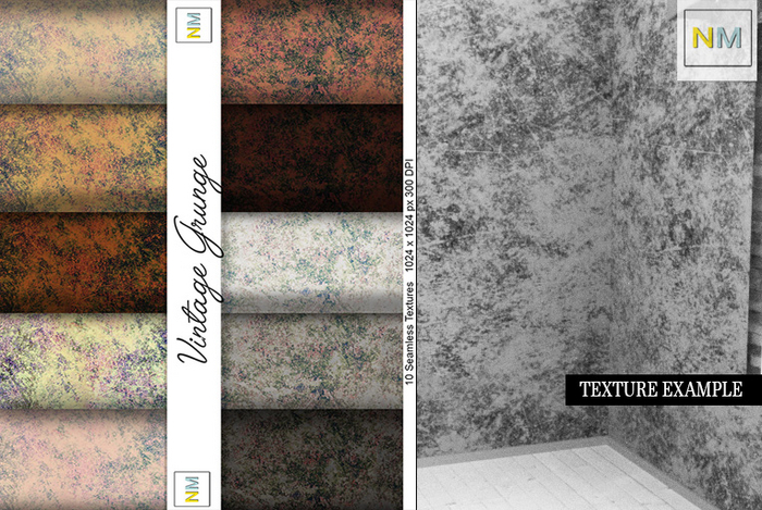Vintage Grunge Seamless Builders Textures