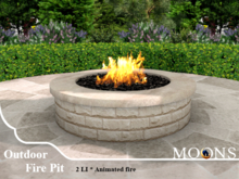 *MOONS* Round outdoor fire pit