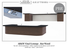 ABKW Vinyl Lounge . Bar Wood (Add Me)