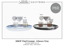 ABKW Vinyl Lounge . Glasses Tray (Add Me)