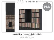 ABKW Vinyl Lounge . Shelves Black (Add Me)