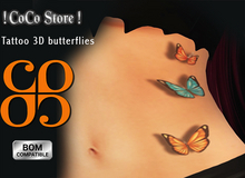 CoCo Store - Tattoo 3D butterflies [BOM]