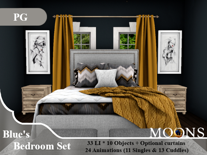 *MOONS* Blue's Bedroom set - PG