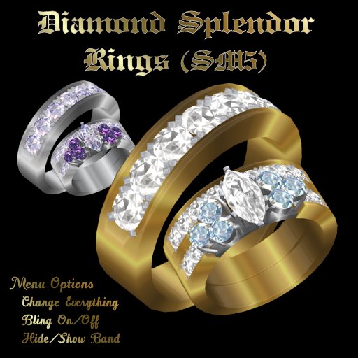 Diamond Splendor Wedding Rings (SM5)