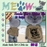 *MEOW* HoodieShirt KittenMe beige (rez)