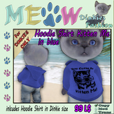 *MEOW* HoodieShirt KittenMe blue (rez)