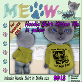 *MEOW* HoodieShirt KittenMe yellow (rez)