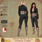 [Drac] Erin Fantasy Adventurer - Black/Brown  ... Legacy, Lara X, Reborn, Tonic, Belleza, Fitmesh
