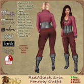 [Drac] Erin Fantasy Adventurer - Red/Black  ... Legacy, Lara X, Reborn, Tonic, Belleza, Fitmesh