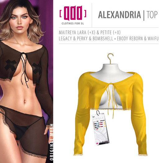 [ADD] Alexandria Top - Yellow