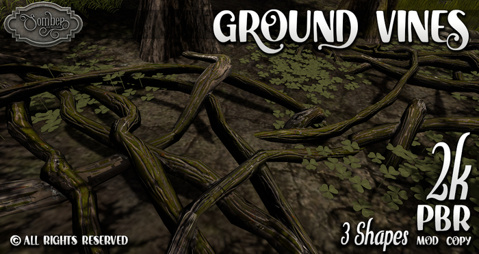PBR Ground Vines, Roots NEW 2K