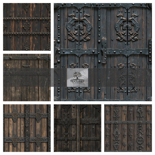 TB - NORSE RUNE CHURCH DOOR SEAMLESS