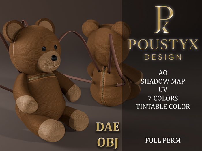 PoustyX - BEAR BAG P1 - FULL PERM with DAE/OBJ
