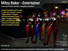 Mitzy Baker - Harlequin Entertainer