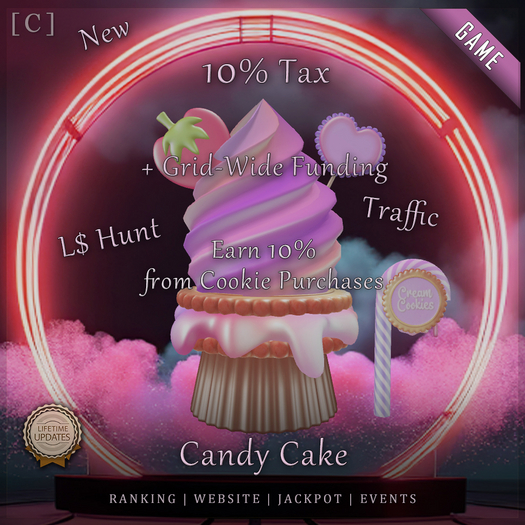 [C] Mushroom Mania - Candy Cake - 10% Tax