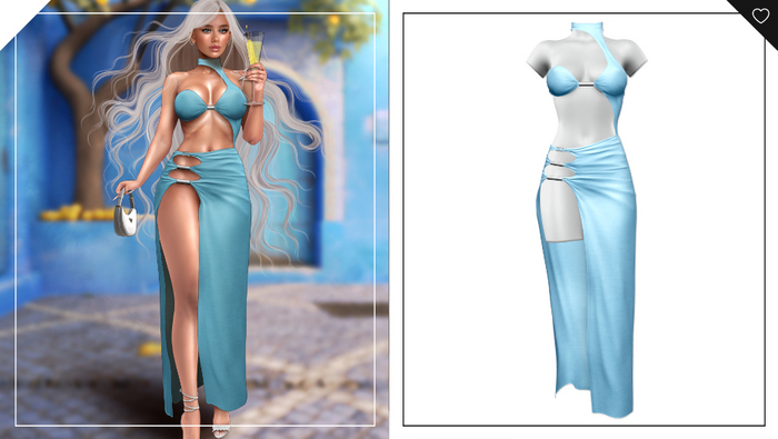 Havoc . Roxanna Dress . Blue