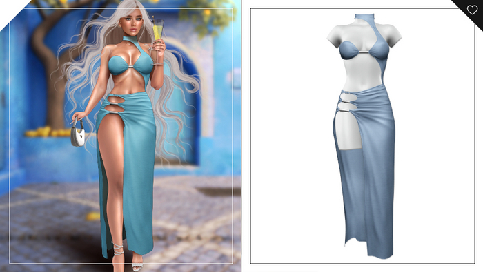 Havoc . Roxanna Dress . Denim